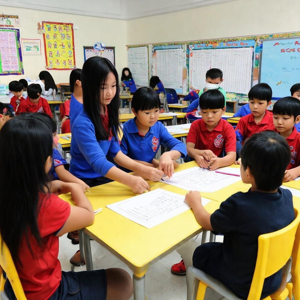 Hình ảnh hoạt động của giáo viên và học sinh tại Trường Tiểu Học Dĩ An C Bình Dương